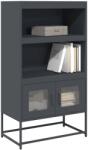 vidaXL Highboard antracit 68x39x123 cm Acél (853370)