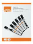 Nobo Táblamarker, folyékonytintás, kúpos, 1-3mm, NOBO, fekete, 10db/cs (1915377)