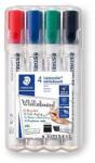 STAEDTLER Táblamarker készlet, 2-5 mm, vágott, STAEDTLER "Lumocolor 351 B", 4 különböző szín (351 B WP4) - nyomtassingyen