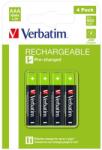 Verbatim Tölthető elem, AAA mikro, 4x950 mAh, VERBATIM (49514)