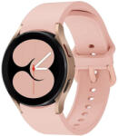 Samsung Galaxy Watch 4 / 5 / 5 Pro / 6 / 7 / FE (40 / 44 / 45mm) / Watch 4 Classic / 6 Classic (42 / 43 / 46mm), szilikon pótszíj, állítható, TP IconBand, rózsaszín