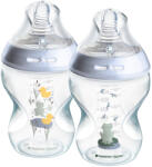 Tommee Tippee Natural Start 2 db-os cumisüveg szett, 2 x 260 ml - Kék béka