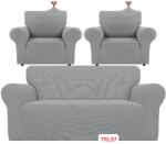 DELFIN Huse Elastice Pt Canapea si 2 Fotolii, Lycra, Cod TRL57
