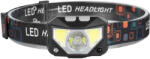 OBRALIX Lanterna LED frontala, 8 moduri iluminare, rezistenta la apa, senzor de miscare, camping, alergare, ciclism, pescuit, obralix (P014-001-0)