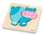 Viga Toys Fa képes kirakó puzzle Viga Víziló