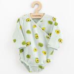 NEW BABY Csecsemő muszlin patentos body New Baby Avocado - lubeka