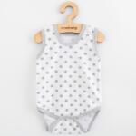 NEW BABY Baba body ujj nélküli New Baby Classic II szürke csillagokat fiú - lubeka