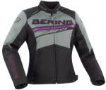 BERING Lady Bario Motoros Textildzseki, Fekete-szürke-rózsaszín