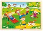 Viga Toys Gyermek fa kirakó puzzle Viga Tavasz