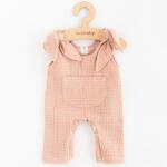 NEW BABY Baba muszlin kantáros nadrág New Baby Comfort clothes rószasín - lubeka