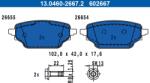 ATE set placute frana, frana disc ATE 13.0460-2667.2 (13.0460-2667.2)