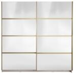 Spectral Mobila Gold Dulap 2000 Crem cu usi cu oglinda + 2 Comode Garderoba