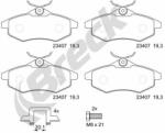BRECK set placute frana, frana disc BRECK 23407 00 702 00 (23407 00 702 00)