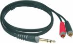 KLOTZ Y inzert kábel 2 x RCA - 6, 3 mm TRS Jack