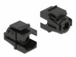 Delock Keystone modul, TOSLINK-csatlakozóhüvely > TOSLINK-csatlakozóhüvely fekete (86868) - aqua