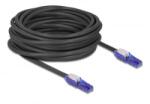 Delock RJ45 hálózati kábel Cat. 6 UTP 180 -os hajlítással apák fekete színű 10 m (80931) (80931)