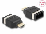 Delock HDMI autóipari adapter HDMI-E anya HDMI-A dugóhoz, 4K 60 Hz (65963) (65963)