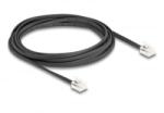 Delock Telefon kábel RJ11 apa - RJ11 apa fekete 2 m (90618)