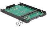 Delock 22 pol. SATA > 2db mSATA 2.5'-s átalakító, RAID funkcióval (62594) (62594)