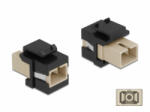 Delock Keystone modul SC Simplex aljzat - SC Simplex aljzat bézs / fekete (86715) (86715)