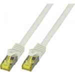 EFB Elektronik RJ45 Hálózat Csatlakozókábel CAT 6a S/FTP 2.00 m Szürke Lángálló, Halogénmentes, Védővel, Aranyozatt érintkező EFB Elektronik (MK7001.2G)