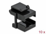 Delock Keystone fedél, fekete optikai szálasz csatlakozókhoz, 10 darab (86806) (86806)