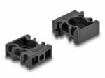 Delock Kábel borító tartó záróklippel 10 mm 8 db. fekete (60481)