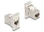 Delock Panel tartó RJ45 Keystone modul kapcsoló anya - anya Cat. 6A fém kúpos (67163) (67163)