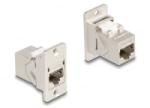 Delock Panel tartó RJ45 Keystone modul kapcsoló anya - anya Cat. 6A fém kúpos (67163)