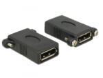 Delock adapter Displayport 1.1 anya > Displayport anya panelra rögzíthető (85123) (85123) - aqua