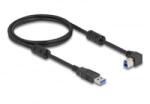 Delock USB 5 Gbps kábel A-típusú apa - B-típusú apa 90 jobbra hajlítva 1 m (81108) (81108) - aqua