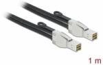 Delock PCI Express kábel Mini SAS HD SFF-8674 - SFF-8674 csatlakozókkal, 1 m (86621) - aqua