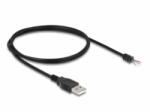 Delock A-típusú USB 2.0 kábel apa - 4 db. nyitott vezeték 1 m fekete (64184) - aqua