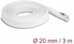Delock Befont karmantyú zipzáras szorítóval hőállóság egészen 3 m x 20 mm-es fehér (20833) (20833)