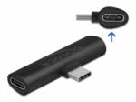 Delock Fekete adapter USB Type-C - 2 db. USB Type-C PD (64114) (64114)