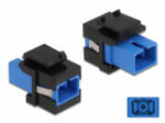Delock Keystone modul SC Simplex aljzat - SC Simplex aljzat kék / fekete (86812) - aqua