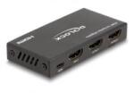 Delock HDMI elosztó 1 x HDMI megoszlik 2 x HDMI-vé, 4K 60 Hz kimenettel és downscalerrel (18651) (18651)