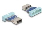 Delock USB 5 Gbps átalakító, tűfejes csatlakozó USB E-típusú belső A kulcs anya (67131) (67131)