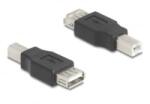 Delock USB 2.0 adapter B-típusú USB apa A-típusú USB anya (67199) (67199)