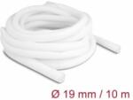 Delock Fonott kábelharisnya önzáródó 10 m x 19 mm fehér (20815) (20815)