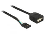 Delock USB kábel tűfejes anya > USB 2.0 A-típusú anya 40 cm (83825) (83825)