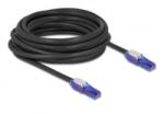 Delock RJ45 hálózati kábel Cat. 6 UTP 180 -os hajlítással apák fekete színű 7, 5 m (80930)