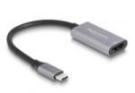 Delock Adapter USB Type-C apa - HDMI anya (DP Alt Mód) 4K 60 Hz HDR és HDCP kiegészítéssel (60020) (60020) - aqua