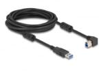 Delock USB 5 Gbps kábel A-típusú apa - B-típusú apa 90 jobbra hajlítva 5 m (81111) (81111) - aqua
