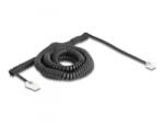 Delock Telefon csavart kábel RJ11 apa - RJ45 apa fekete színű 10 m (88482)
