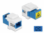 Delock Keystone modul SC Simplex aljzat - SC Simplex aljzat, lézeres védelemmel (86832) (86832) - aqua