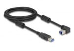 Delock USB 5 Gbps kábel A-típusú apa - B-típusú apa 90 felfelé néző csatlakozóapaval 2 m (81105) (81105)