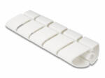 Delock 75 x 45 mm-es kábelcsatornához alkalmas foglalati elem, 5 db. ezüst fehér (20803) (20803)