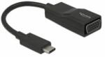 Delock Adapter USB Type-C csatlakozódugóval > VGA csatlakozóhüvellyel (DP váltakozó mód) (63923) - aqua