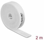Delock Velcro fehér ragasztó szalag guriga Hx 2 m x Sz 15 mm (18386) (18386)